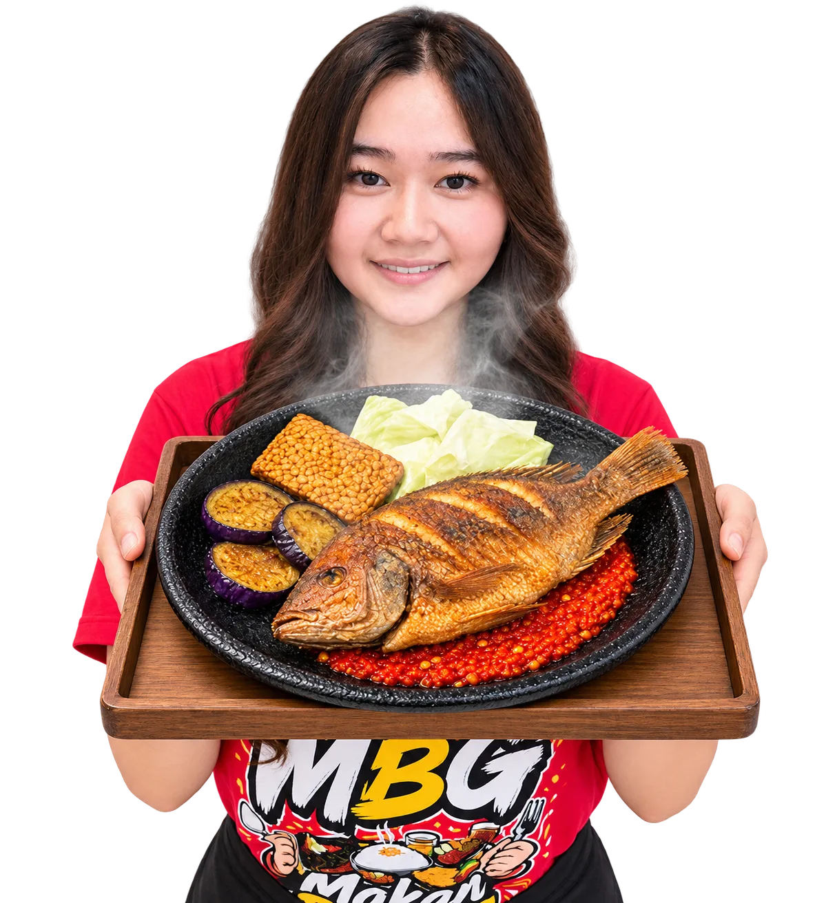 Sambel Gami Solo disajikan di cobek panas
